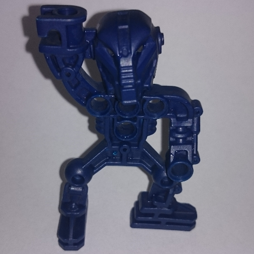 Large Figure Skeletal, Torso, Legs, Arms, and Head (Inika Toa Hahli) Dunkelblau