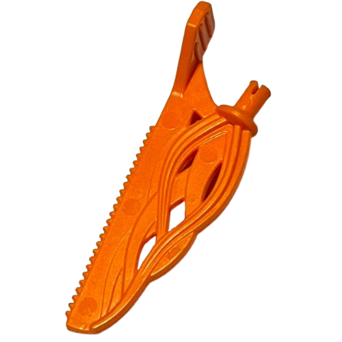 Large Figure Weapon Flame with Ski Orange