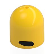 Helmet Dome, No Stud with Black Ovals / Eyes print Gelb