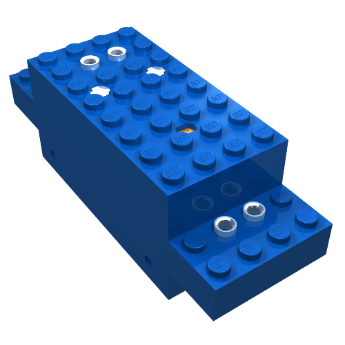 Motor, Train, 4.5V, 4 × 12 × 3 1/3 Type 1 Blue