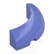 Brick Round Corner 4 × 4 × 1 Blue Violet