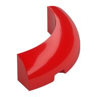 Brick Round Corner 4 × 4 × 1 Red
