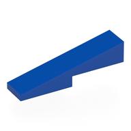 Brick Sloped 1 × 4 with 1 × 2 Cutout Blue