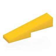 Brick Sloped 1 × 4 with 1 × 2 Cutout Yellow
