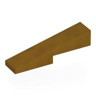 Brick Sloped 1 × 4 with 1 × 2 Cutout Pearl Gold