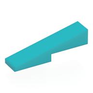 Dachstein 1 × 4 mit 1 × 2 Aussparung Mittelazur