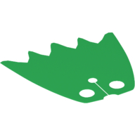 Neckwear Cape, Scalloped 5 Points [Traditional Starched Fabric] Green