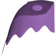 Neckwear Cape, Scalloped 5 Points [Traditional Starched Fabric] Medium Lavender