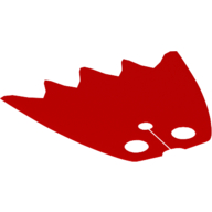 Neckwear Cape, Scalloped 5 Points [Traditional Starched Fabric] Red