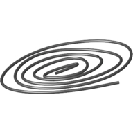 Schnur Kordel dünn (0,5mm) 100cm Schwarz