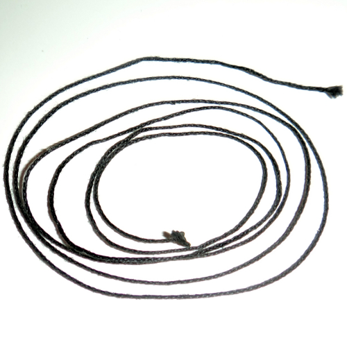String Cord Thin (0.5mm) 75cm Schwarz