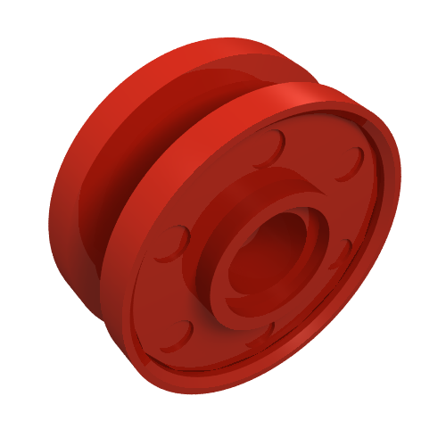 Wheel 18 × 8 with Fake Bolts and Shallow Spokes Red