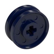 Wheel 18 × 8 with Fake Bolts and Shallow Spokes and Axle Hole Dark Blue