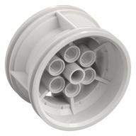 Wheel 43.2 × 26 Technic Racing Small with 6 Pinholes Weiß
