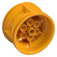 Wheel 43.2 × 26 Technic Racing Small with 6 Pinholes Bright Light Orange
