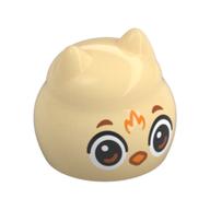 Ball with Ears with Owl Face print Beige