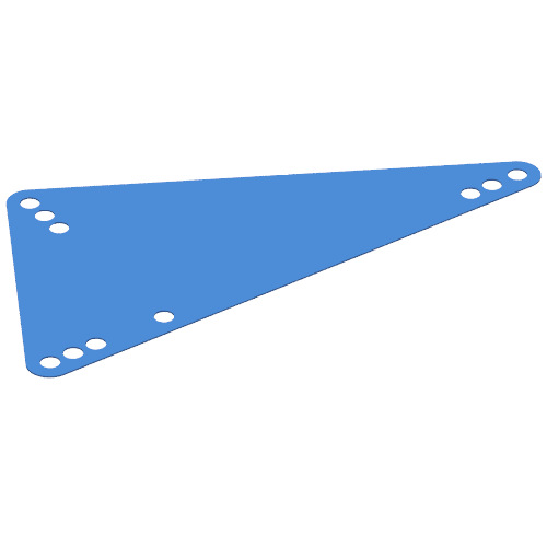 Science & Technology Panel - Triangle Medium Transparent-Dunkelblau