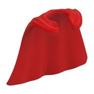 Minifig Neckwear Cape Smooth Rot