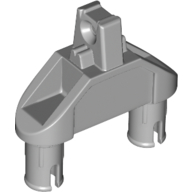 Hinge 1 × 3 Triangle with Two Pins, 1 Locking Finger, Squared Pin Holes Hellblaugrau