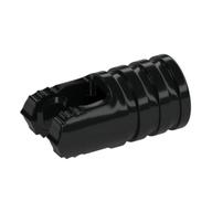 Hinge Cylinder 1 × 2 Locking with 2 Click Fingers and Axle Hole, 7 Teeth