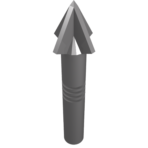 Weapon Harpoon [4 Grooves on Shaft] Mattsilber