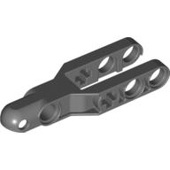 Technic Steering Arm 5.5 × 2 with Towball Socket Rounded, Chamfered Dunkelblaugrau