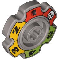 Technic Tread Sprocket Wheel Small with Glatorian Game Print Pearl Light Gray