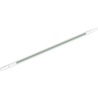 Flexibler gerippter Schlauch 8mm Enden 19L mit dunkelgrüner Mitte (Muster) in Transparent