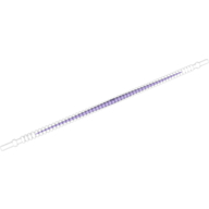Flexible Ribbed Hose 8mm Ends 19L with Dark Purple Centre Pattern Transparent