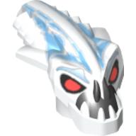 Minifig Head Special, Barraki Pridak White