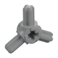 Technic Axle Connector Hub with 3 Axles at 120° Light Bluish Gray