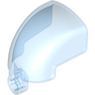 Large Figure Mask / Visor with Axle Hole Trans-Medium Blue