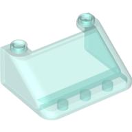 Windscreen 3 × 4 × 1 1/3 Large Glass Surface Transparent-Hellblau