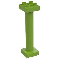 Duplo Support Column 2 × 2 × 6 Round with Open Latticed Back Lime