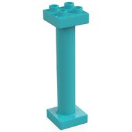 Duplo Support Column 2 × 2 × 6 Round with Open Latticed Back Mittelazur