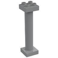 Duplo Support Column 2 × 2 × 6 Round with Open Latticed Back Hellblaugrau
