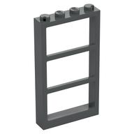 Window 1 × 4 × 6 Frame with 3 Panes Dunkelblaugrau
