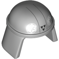 Helmet Imperial Pilot, Smooth with Imperial Logo and Three Black Triangles Print (Imperial Combat Driver) Hellblaugrau