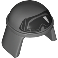 Helmet Imperial Pilot, Smooth with Black Goggles Print (AT-ST Pilot) Dunkelblaugrau