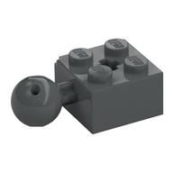 Technic Stein speziell 2 × 2 mit Kugel und Achsloch, mit 6 Löcher in Kugel