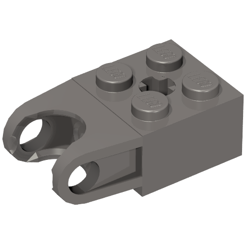 Technic Stein speziell 2 × 2 mit Kugelpfanne und Achsloch