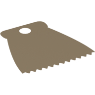 Neckwear Cape, 14 Points, Wide Shoulders, Fuzzy Back Dunkelbeige