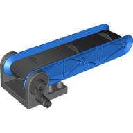 Duplo Conveyor Belt on 4 × 4 Base with Blue Sides and Black Belt Blue