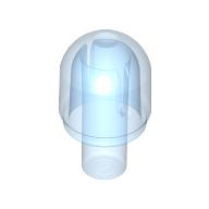 Light Cover 1 × 1 Round with Internal Bar / Bionicle Barraki Eye Trans-Medium Blue