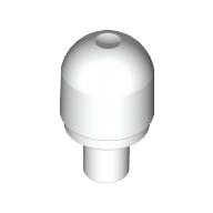 Light Cover 1 × 1 Round with Internal Bar / Bionicle Barraki Eye Weiß