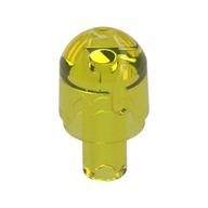 Light Cover 1 × 1 Round with Internal Bar / Bionicle Barraki Eye Transparent-Gelb