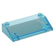Brick Sloped 33° 3 × 6 No Inner Walls Transparent-Hellblau