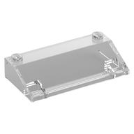 Brick Sloped 33° 3 × 6 No Inner Walls Trans-Clear