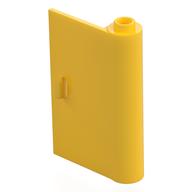 Door 1 × 3 × 4 Right - Open Between Top and Bottom Hinge Gelb