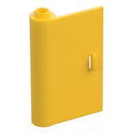 Door 1 × 3 × 4 Left - Open Between Top and Bottom Hinge Gelb